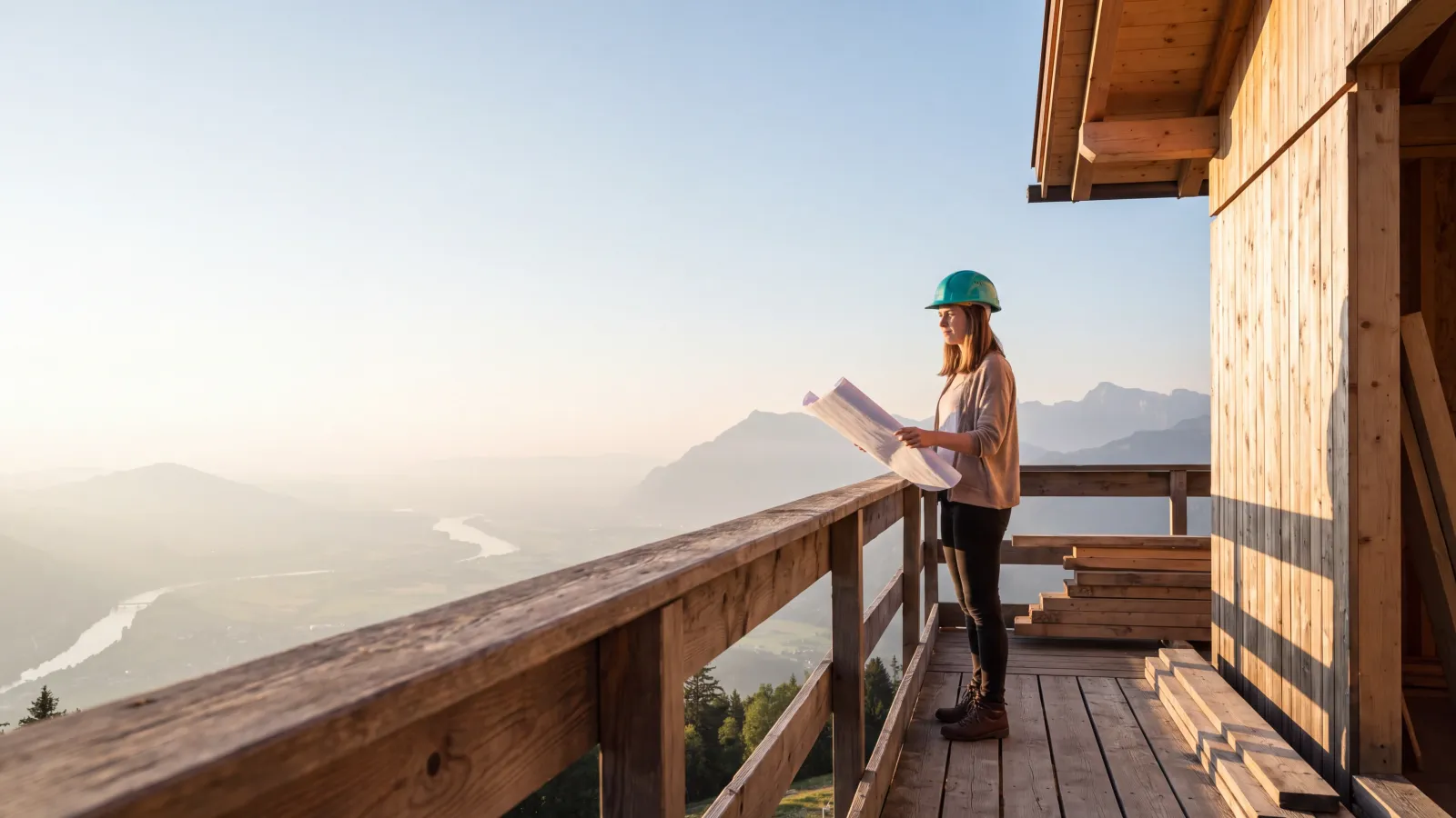KI-generiertes Bild: Sicherer Cloud-Speicher für Architekten & Ingenieurbüros — Datenstandort Österreich, für DSGVO-konforme Verarbeitung konzipiert