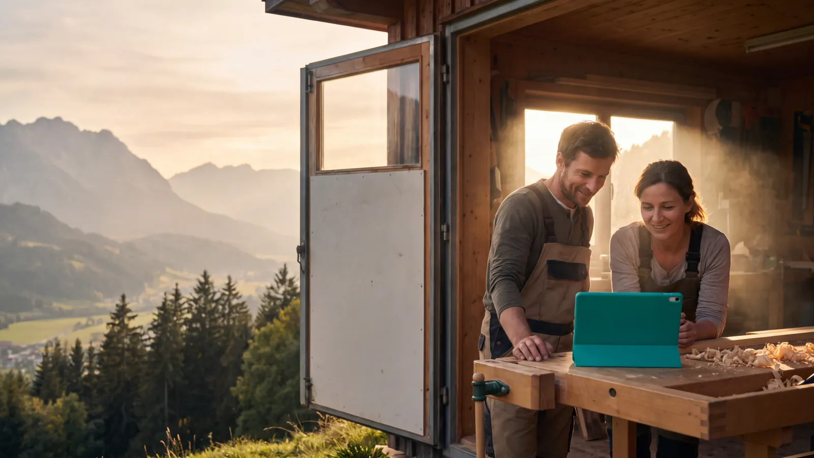 KI-generiertes Bild: Sicherer Cloud-Speicher für KMU & Unternehmen — Datenstandort Österreich, für DSGVO-konforme Verarbeitung konzipiert
