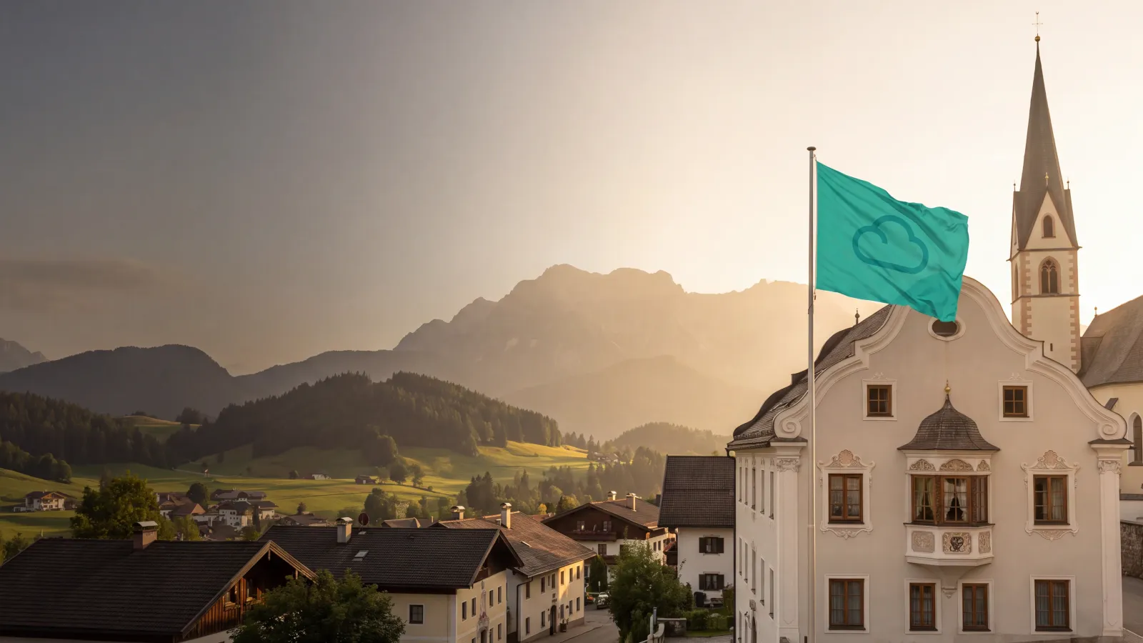 KI-generiertes Bild: Sicherer Cloud-Speicher für Öffentliche Einrichtungen & Gemeinden — Datenstandort Österreich, für DSGVO-konforme Verarbeitung konzipiert
