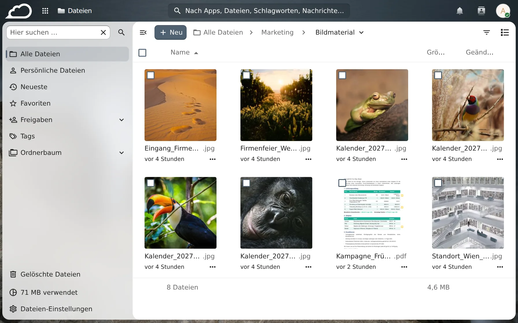 Desktop-Sync & mobile Apps