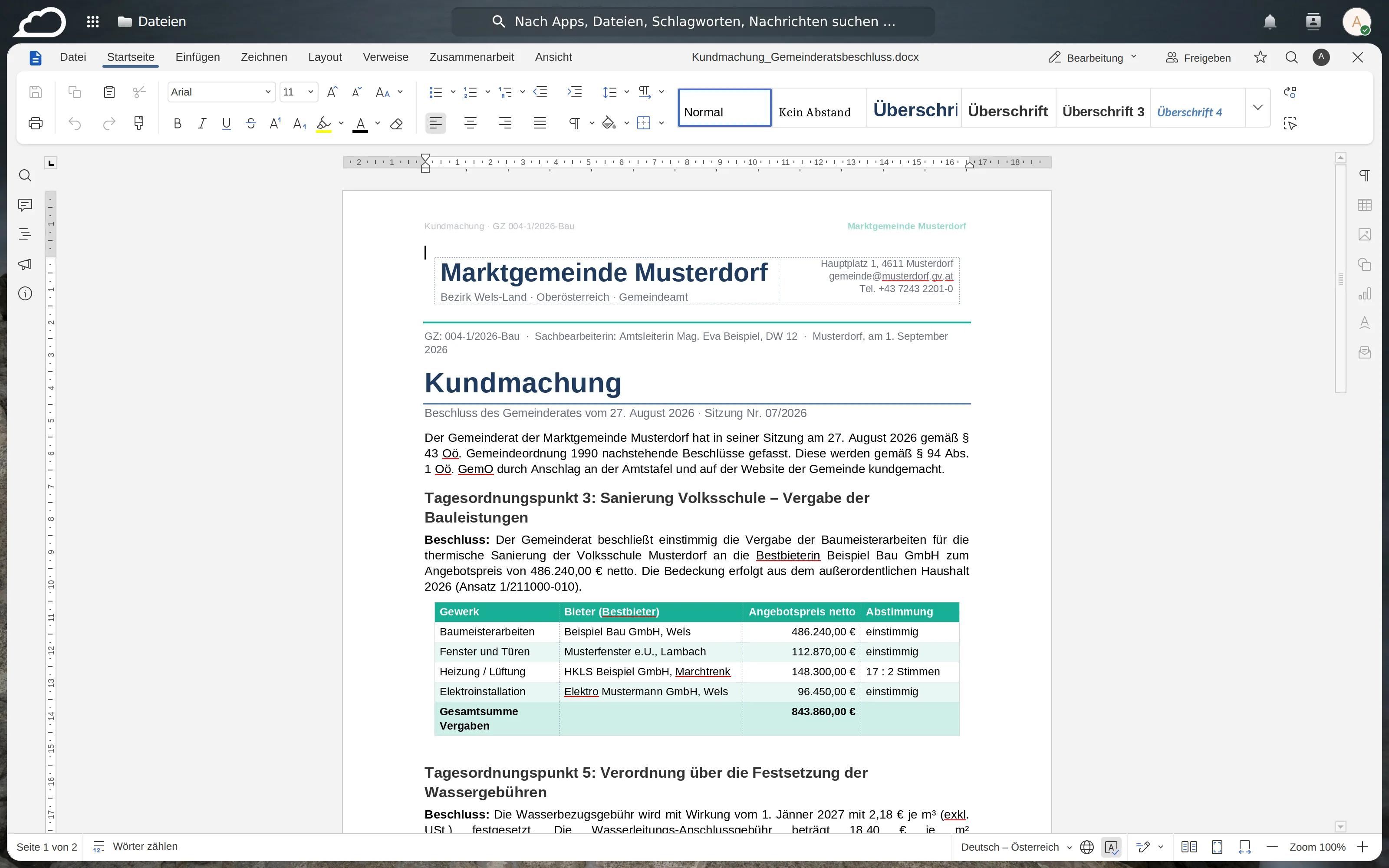EuroOffice für Öffentliche Einrichtungen & Gemeinden